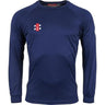 Gray-Nicolls Matrix Long Sleeve Tee Shirt Navy